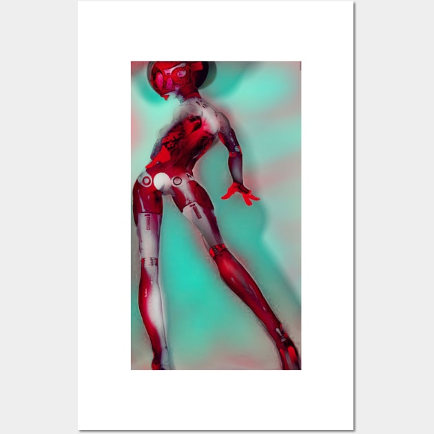 Red Android Art Wall Art by grantwilson